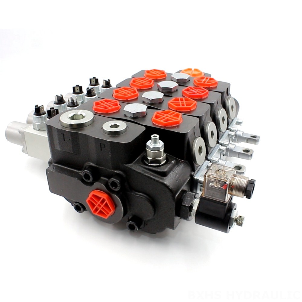 Hydraulic Valve For Log Splitter Manual Operated Directional Valve: DLS180 Micro Switch 4 Spool image